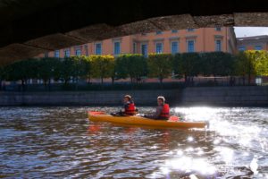 Rivers and canals kayaking in St Petersburg